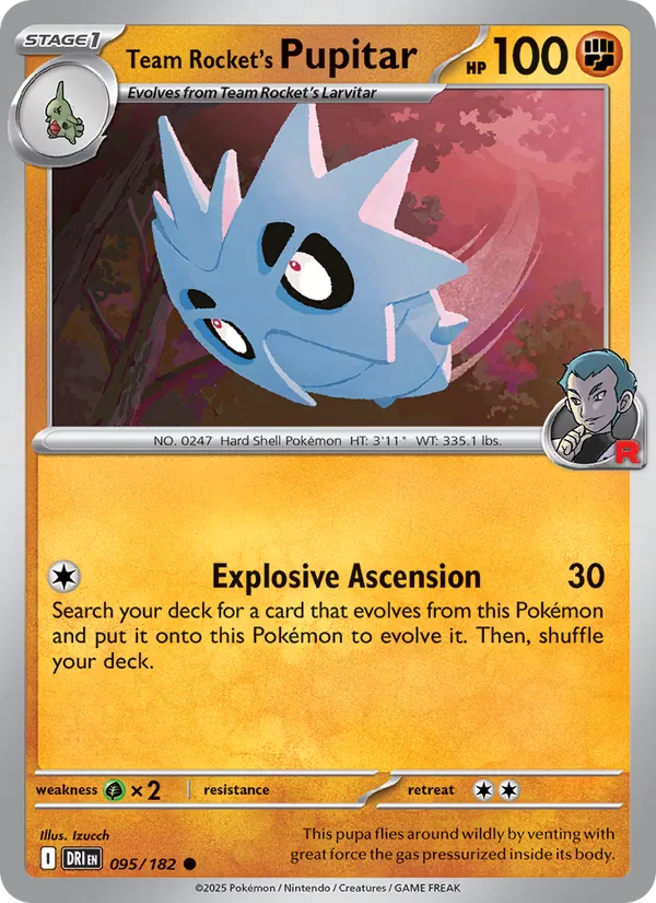 Team Rocket's Pupitar, Destined Rivals Nº 095