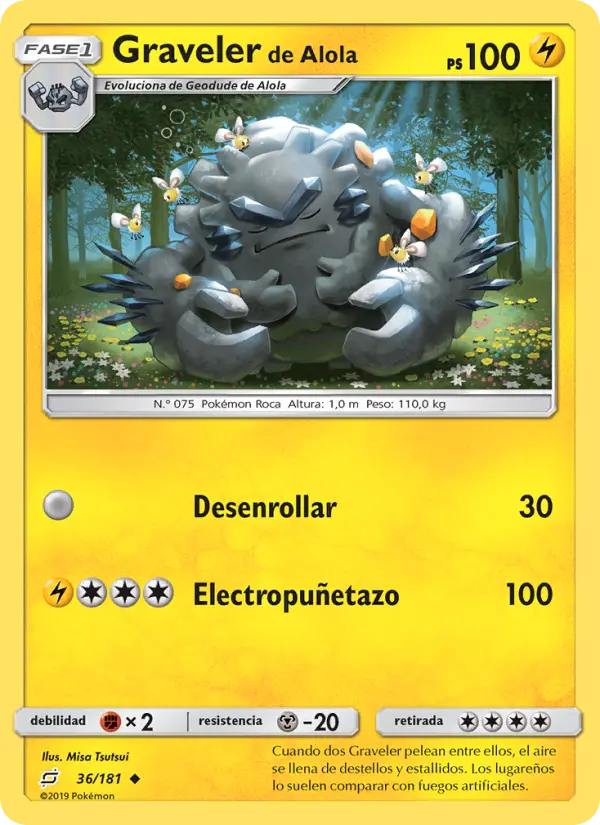 Graveler de Alola, Union de Aliados Nº 36