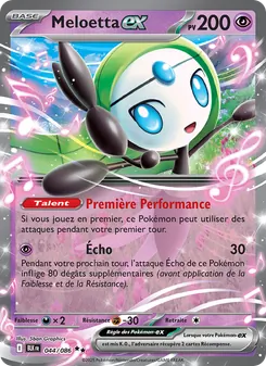 Meloetta-ex, Foudre Noire No. 044 Holo
