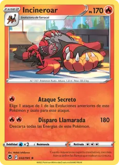 Incineroar, Tempestad Plateada No. 032 Normal