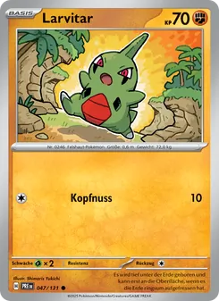 Larvitar, Prismatische Entwicklungen Nº 047 Normal
