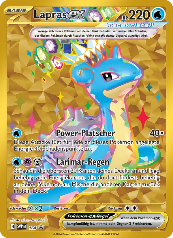 Lapras-ex, SVP Black Star Promos No. 164