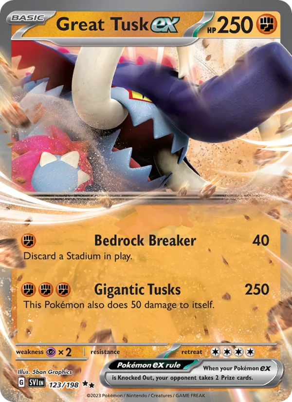 Great Tusk ex, Scarlet & Violet No. 123