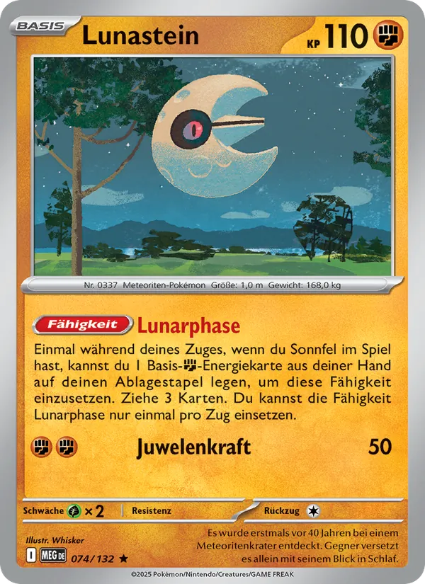 Lunastein, Mega-Entwicklung Nº 074