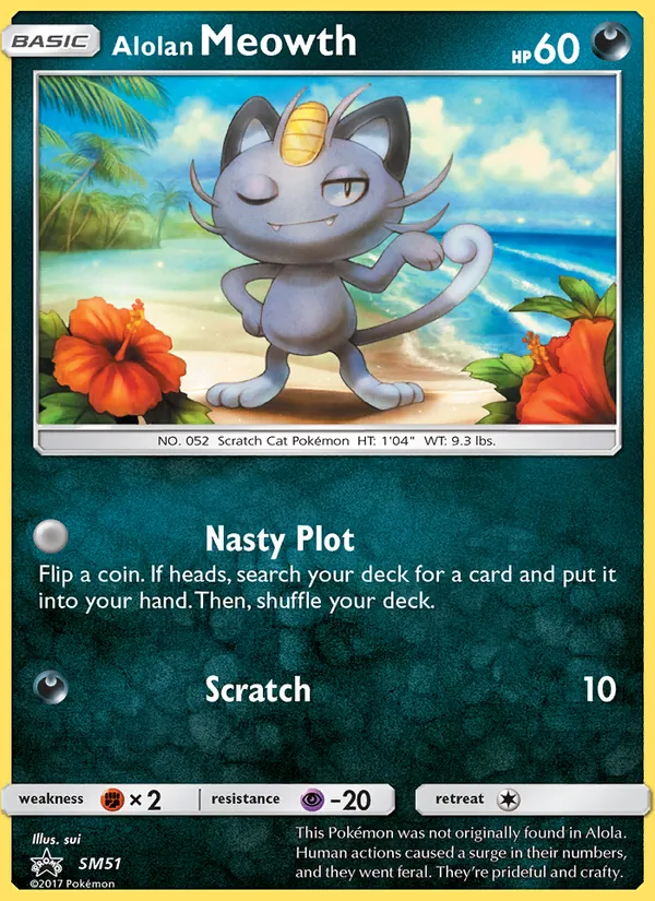 Alolan Meowth, SM Black Star Promos Nº SM51