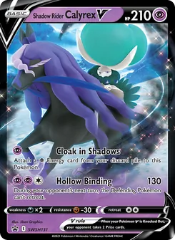 Shadow Rider Calyrex V, SWSH Black Star Promos No. SWSH131 Holo