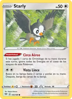 Starly, Oscuridad Incandescente No. 145 Normal