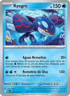 Kyogre, Megaevolución No. 034 Holo