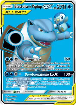 Blastoise e Piplup GX, Eclissi Cosmica No. 214 Normal