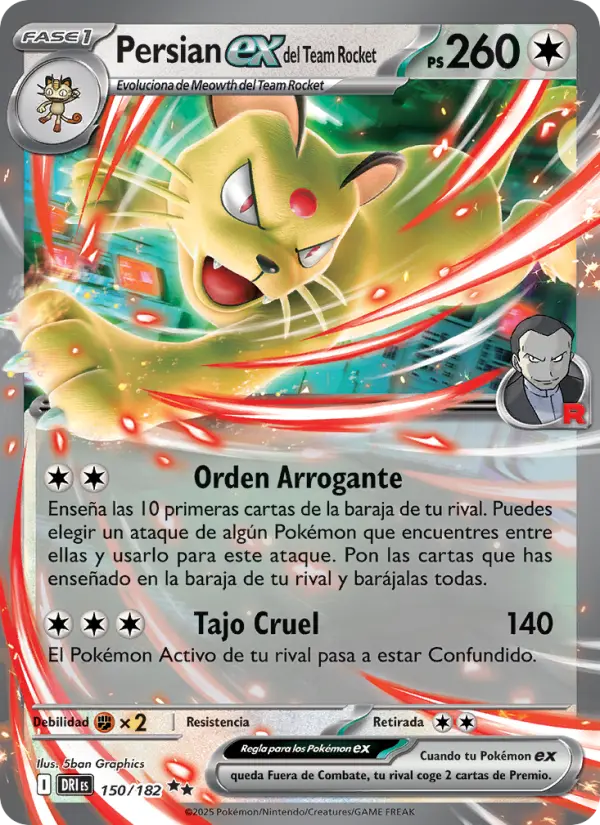 Persian ex del Team Rocket, Rivales Predestinados Nº 150