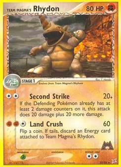 Team Magma's Rhydon, Team Magma vs Team Aqua Nº 22