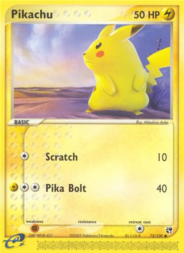 Pikachu, Sandstorm Nº 72