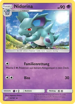 Nidorina, Teams Sind Trumpf Nº 55 Normal