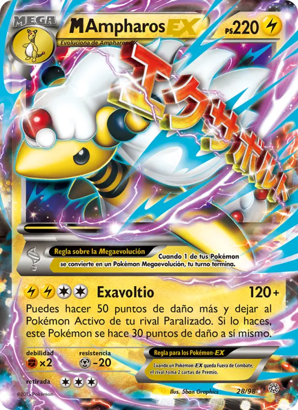 M-Ampharos EX, Antiguos Orígenes Nº 28
