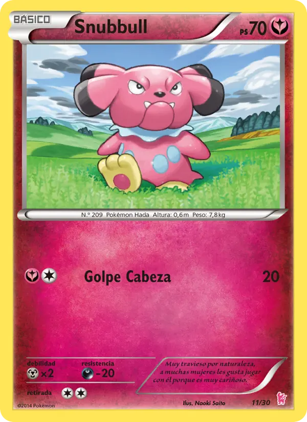 Snubbull, Kit de Entrenador XY (Pikachu Enmascarada) No. 11