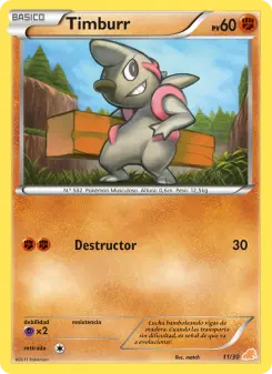 Timburr, Kit de Entrenador BW (Excadrill) No. 11 Normal