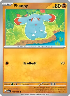 Phanpy, Surging Sparks Nº 102 Normal