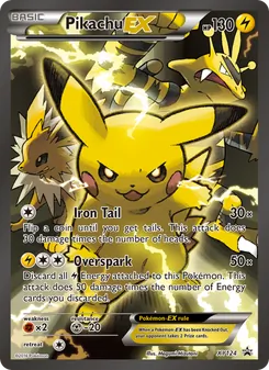 Pikachu EX, XY Black Star Promos No. XY124 Normal