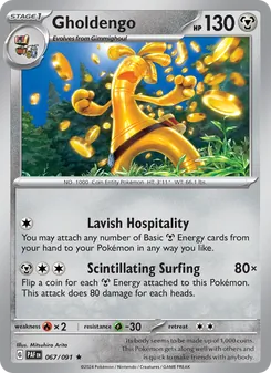 Gholdengo, Paldean Fates Nº 067 Holo