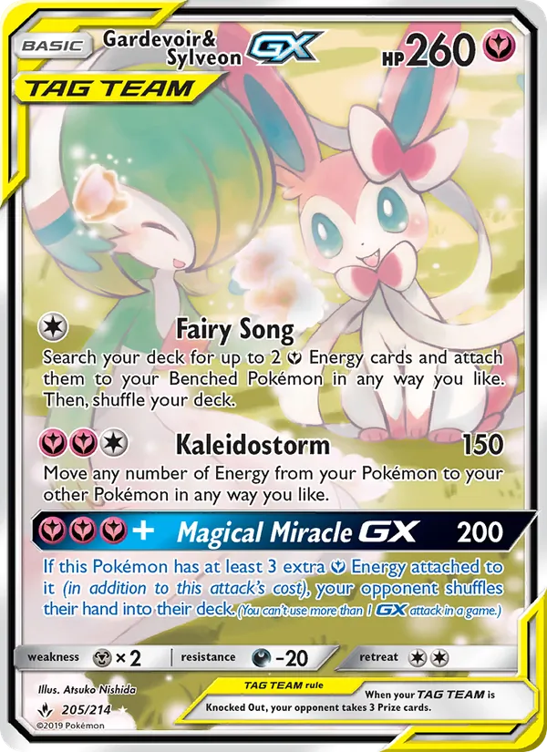 Gardevoir & Sylveon GX, Unbroken Bonds No. 205