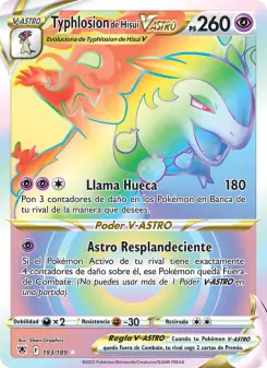 Typhlosion de Hisui V-ASTRO, Resplandor Astral Nº 193 Holo
