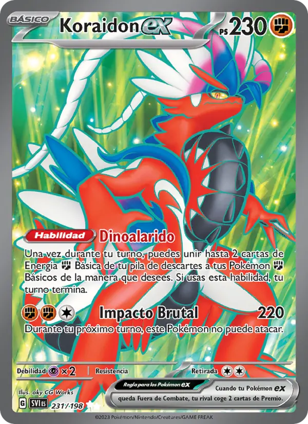 Koraidon ex, Escarlata y Púrpura Nº 231