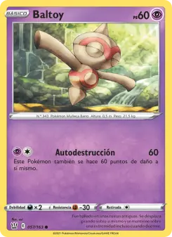 Baltoy, Estilos de Combate Nº 57 Normal