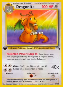 Dragonite, Fossil No. 19 Normal