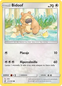 Bidoof, Mentes Unidas No. 171 Normal