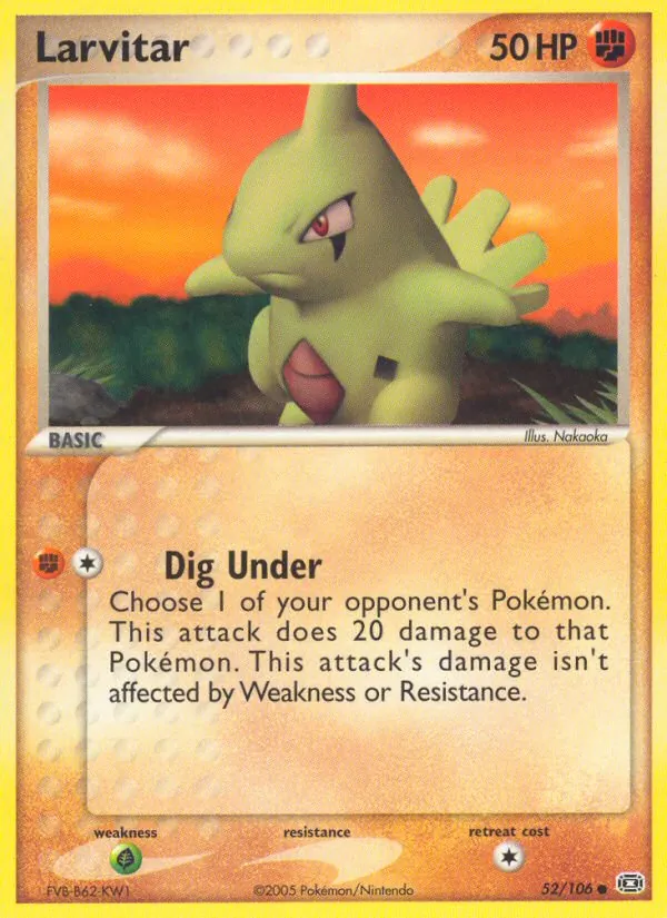 Larvitar, Emerald Nº 52