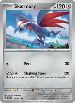 Skarmory, Obsidian Flames No. 142 Normal
