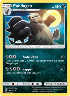 Pandagro, Teams Sind Trumpf Nº 94 Normal