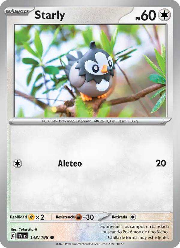 Starly, Escarlata y Púrpura Nº 148