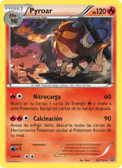 Pyroar, Asedio de Vapor No. 23 Normal