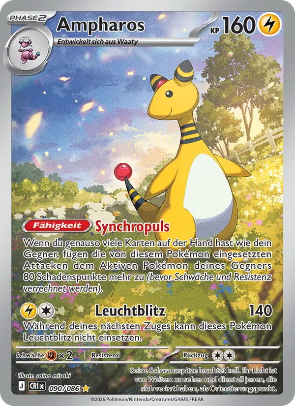 Ampharos, Wachsendes Chaos No. 090