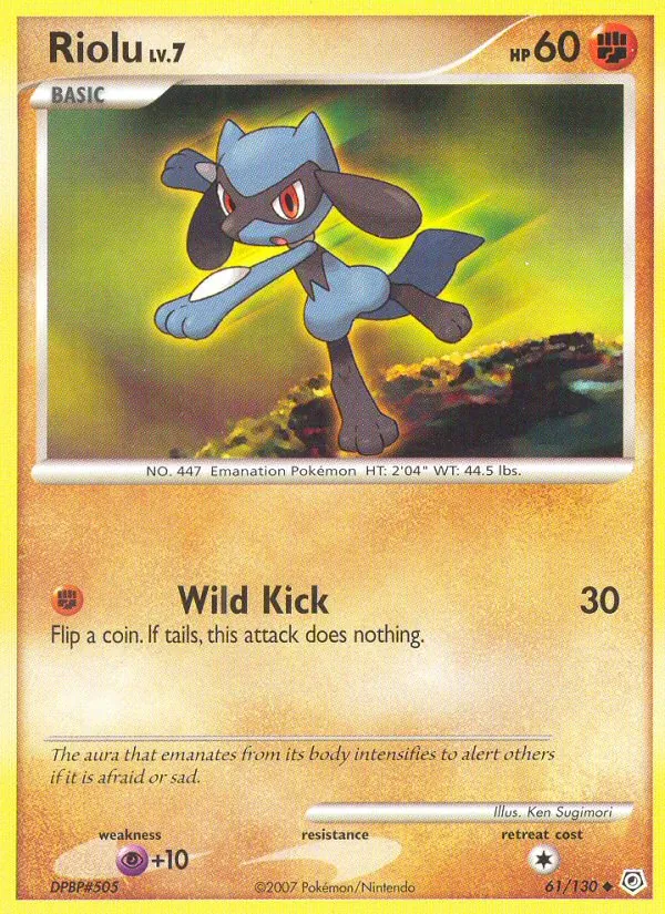 Riolu, Diamond & Pearl Nº 61
