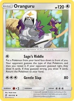 Oranguru, Unified Minds No. 182 Normal