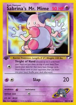 Sabrina's Mr. Mime, Gym Heroes Nº 94 Normal