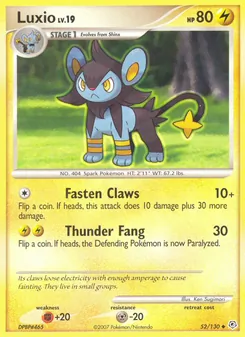 Luxio, Diamond & Pearl Nº 52 Normal