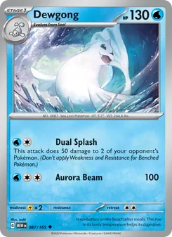Dewgong, 151 Nº 087 Normal