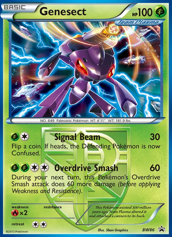 Genesect, BW Black Star Promos Nº BW86