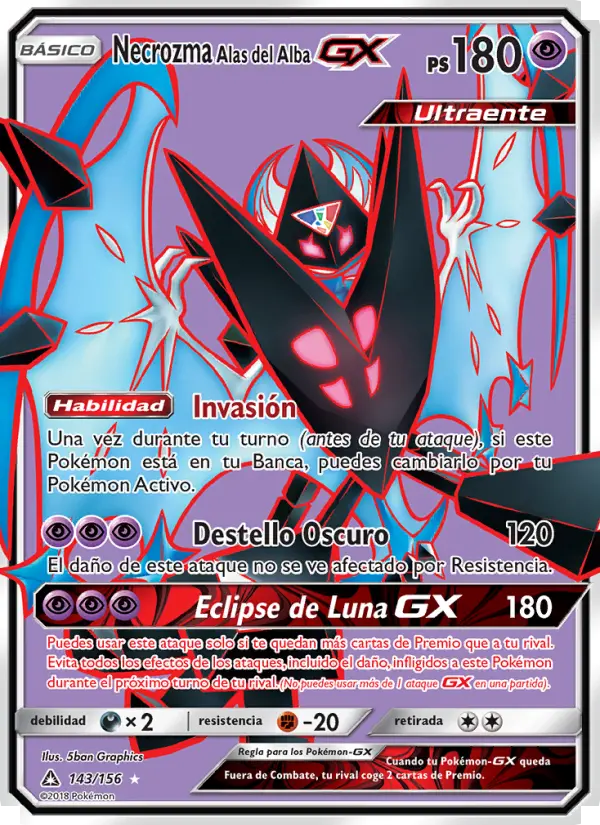Necrozma Alas del Alba GX, Ultraprisma No. 143