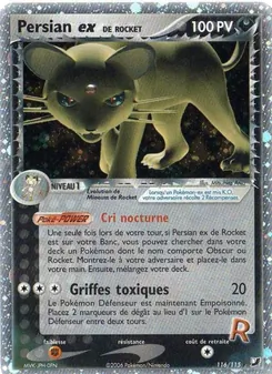 Persian ex de Rocket, EX Forces Cachées Nº 116 Holo