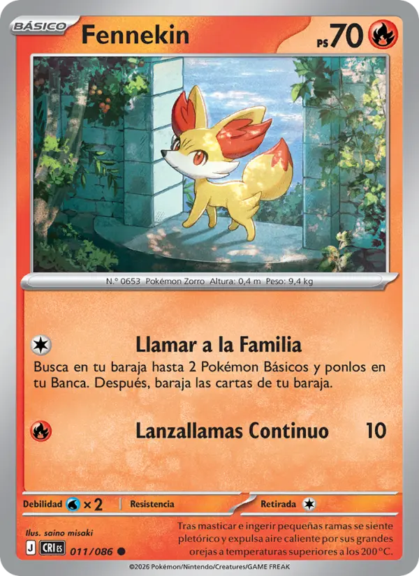 Fennekin, Caos Creciente Nº 011