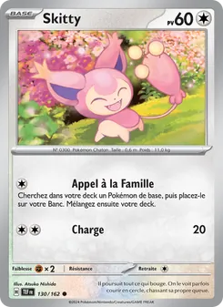 Skitty, Forces Temporelles Nº 130 Normal