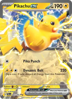 Pikachu ex, Paldea Evolved No. 063 Holo