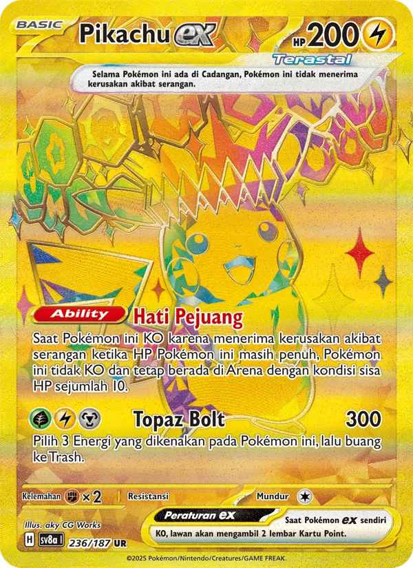 Pikachu ex, Festival Terastal ex No. 236