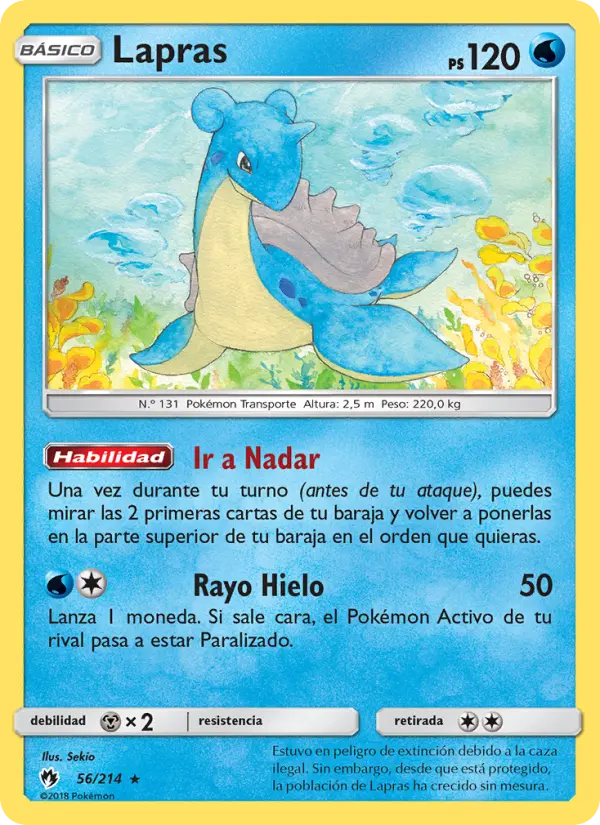 Lapras, Truenos Perdidos No. 56