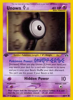 Unown [I], Neo Discovery Nº 68 Normal