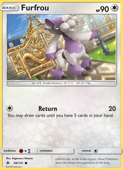 Furfrou, Forbidden Light Nº 99 Normal